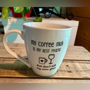 🔥Pfaltzgraff Porclein Mug  - Wine & Coffee Theme🔥 NWOT